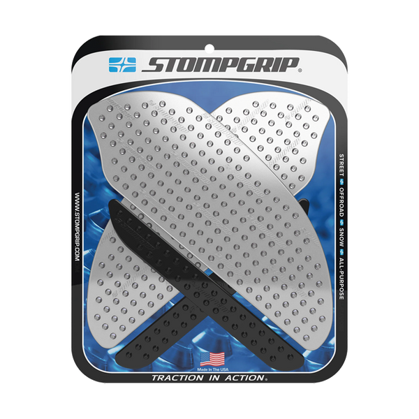 Stompgrip Vulcano traction pads for Honda CBR 600 RR 2007-2012 in black and transparent