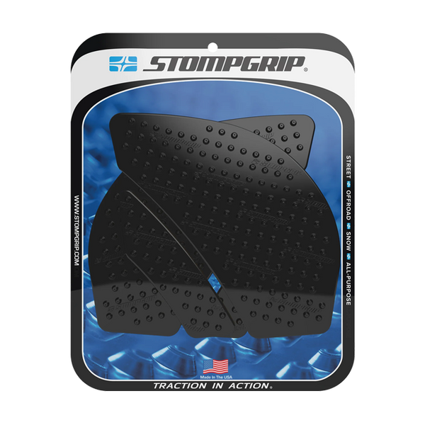Stompgrip Vulcano traction pads for Kawasaki ZX-6R/636/RR — Caldera profile tank grip pad
