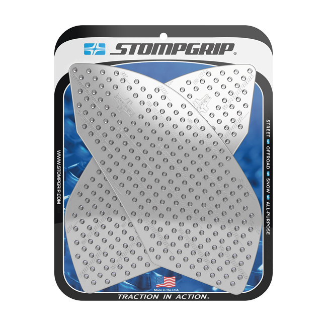 Stompgrip Vulcano Traction Pads for Aprilia RSV4 2009–2020 – black and clear options