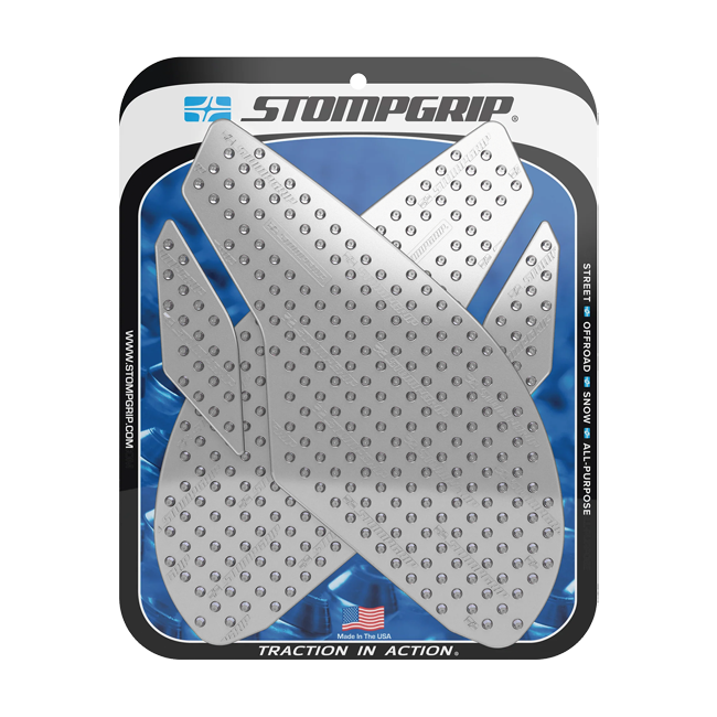 Stompgrip Vulcano Traction Pads for Triumph Daytona 675/R — black tank grip set