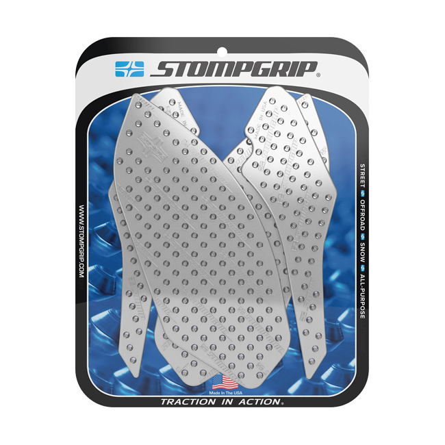 Stompgrip Vulcano traction pads for BMW S1000RR K46 2015-2018 in black and transparent