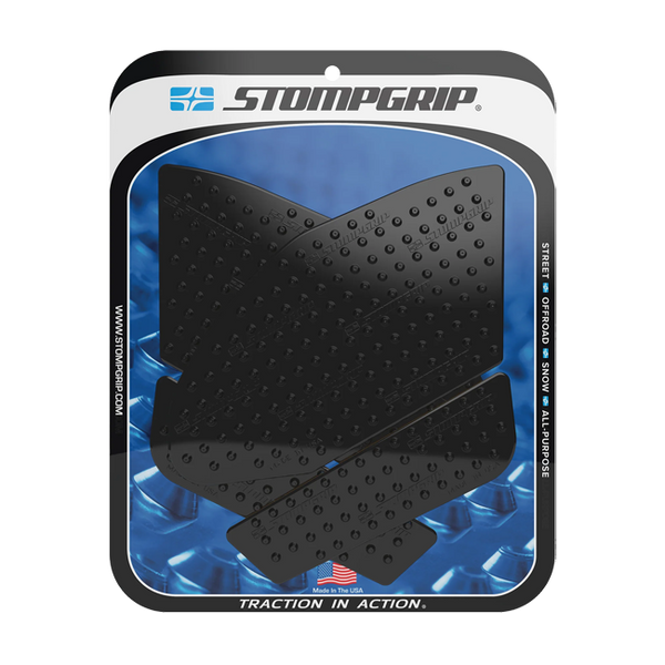 Stompgrip Vulcano traction pads for Suzuki GSX-R 1000 2017-2023 in transparent, black and hybrid finishes