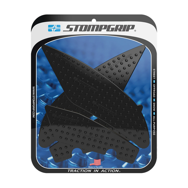 Stompgrip Vulcano traction pads for Yamaha YZF-R6 RJ27 in transparent, black and hybrid