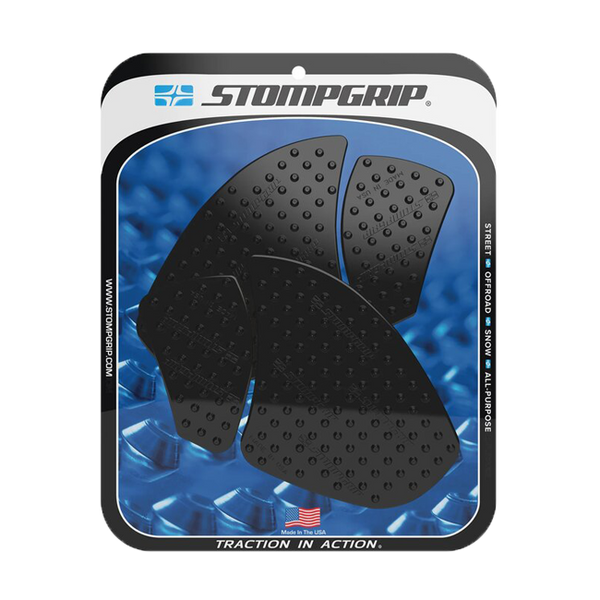 Stompgrip Vulcano traction pads for Ducati Panigale V4 in transparent and black