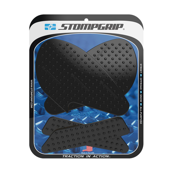 Stompgrip Vulcano Traction Pads for Yamaha YZF-R3 2019-2026 in black