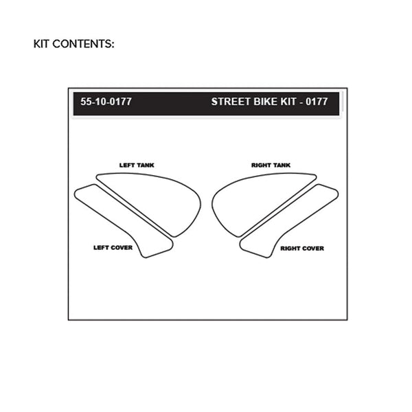 Stompgrip Vulcano traction pads for Honda CBR 1000 RR-R SC82 in transparent and black