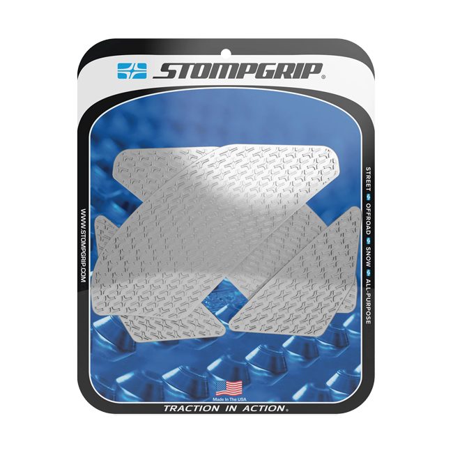Stompgrip Icon traction pads for Yamaha YZF-R1 RN22 2009-2014 in transparent, black and hybrid