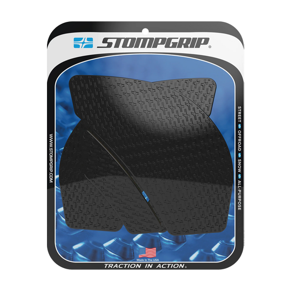 Stompgrip Icon traction pads for Kawasaki ZX-6R 636 RR 2009-2026 transparent black hybrid
