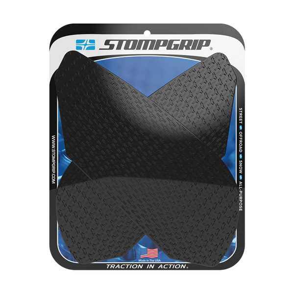 Stompgrip Icon Traction Pads for Triumph Daytona 675/R — black and transparent options