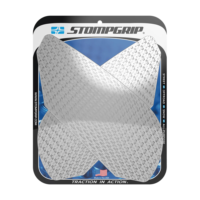 Stompgrip Icon Traction Pads for Triumph Daytona 675/R — black and transparent options