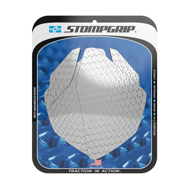 Stompgrip Icon Traction Pads for Yamaha YZF-R3 2015-2018 — transparent, black and hybrid options