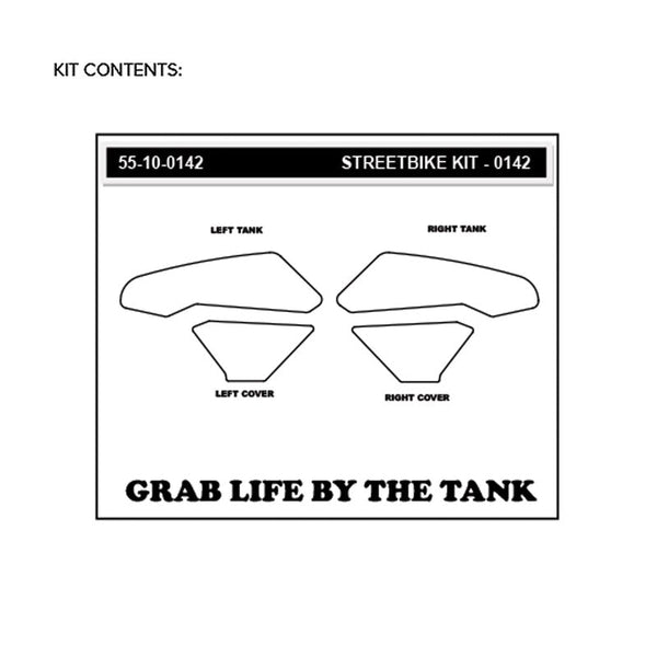 Stompgrip Icon Traction Pads Honda CBR 1000 RR SC77 2017-2019 transparent black hybrid