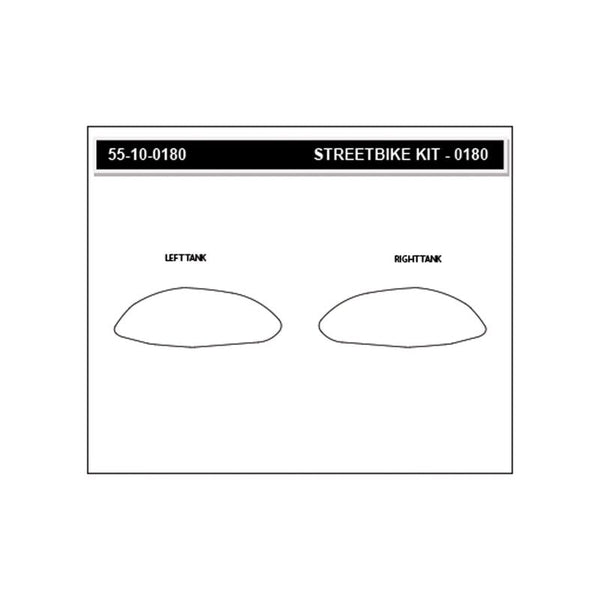 Stompgrip Icon traction pads for Aprilia RSV4 RR 1100 Factory 2021-2026 in black and transparent