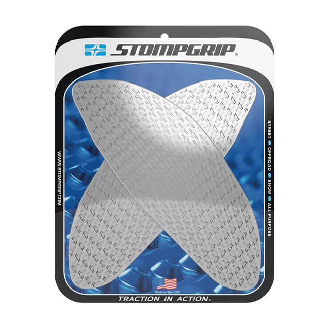 Stompgrip Icon traction pads for Aprilia RSV4 RR 1100 Factory 2021-2026 in black and transparent