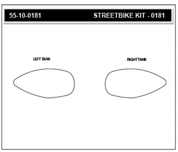 Stompgrip Icon Traction Pads for Aprilia RS 660 2020-2026 in black and transparent