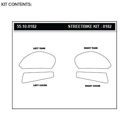 Stompgrip Icon Traction Pads for Yamaha YZF-R7 2021-2026, transparent finish
