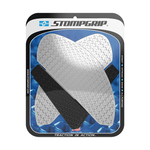 Stompgrip Icon Traction Pads for Yamaha YZF-R7 2021-2026, transparent finish