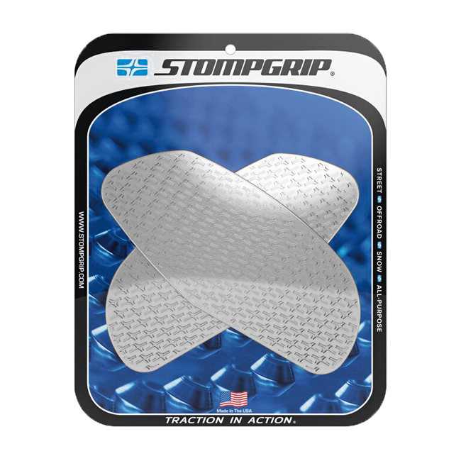 Stompgrip Icon Traction Pads for Ducati Panigale V4 / V4 S / V4 R 2025–2026 in transparent and black