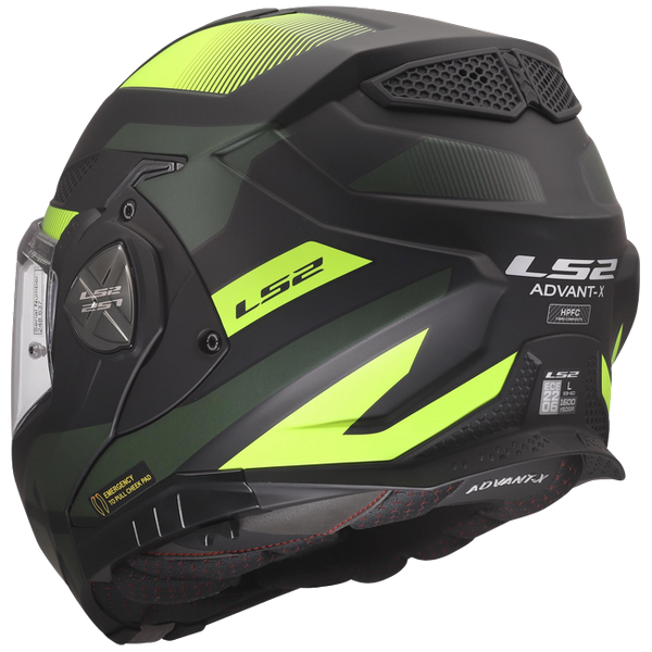 LS2 FF901 Advant X Nova Black H-V Yellow – Flip-Up Touring Helmet ECE 22.06 P/J