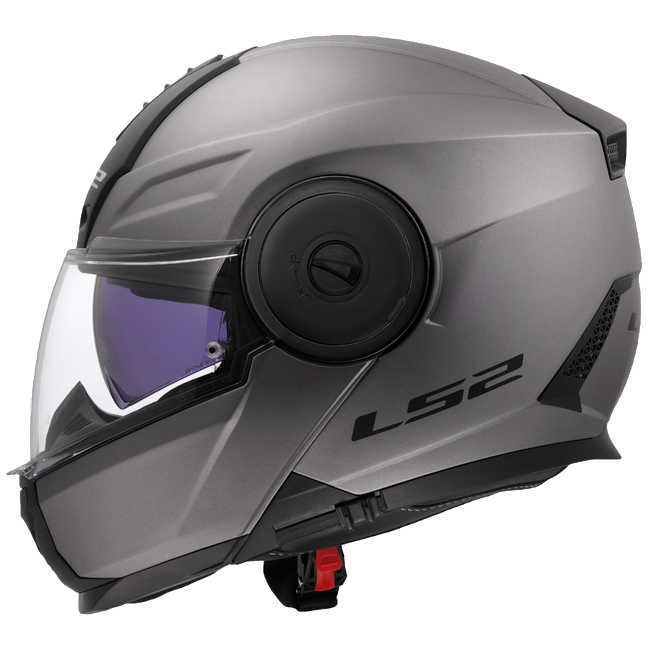 LS2 FF902 Scope II Solid Matt Titanium – Modular Touring Helmet ECE 22.06 P/J