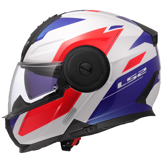 LS2 FF902 Scope II Duria White Blue Red – Modular Touring Helmet ECE 22.06 P/J