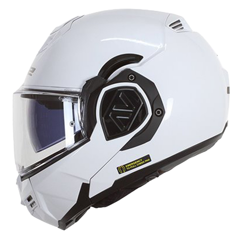 LS2 FF906 Advant Solid White – Flip-Up Touring Helmet ECE 22.06 P/J