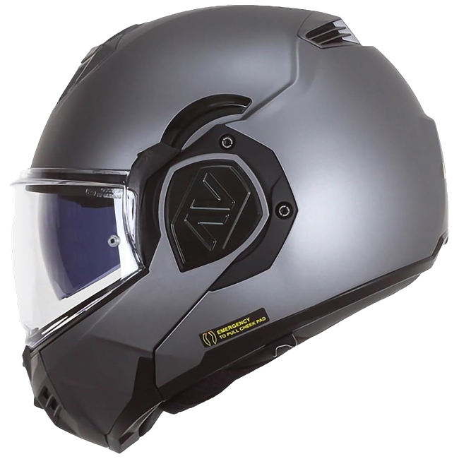 LS2 FF906 Advant Solid Matt Titanium – Flip-Up Touring Helmet ECE 22.06 P/J