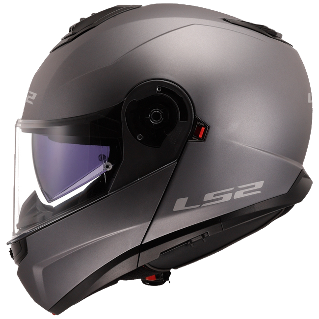 LS2 FF908 Strobe II Matt Titanium – Flip-Up Commuter Helmet ECE 22.06 P/J