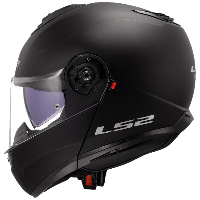 LS2 FF908 Strobe II Matt Black – Flip-Up Commuter Helmet ECE 22.06 P/J