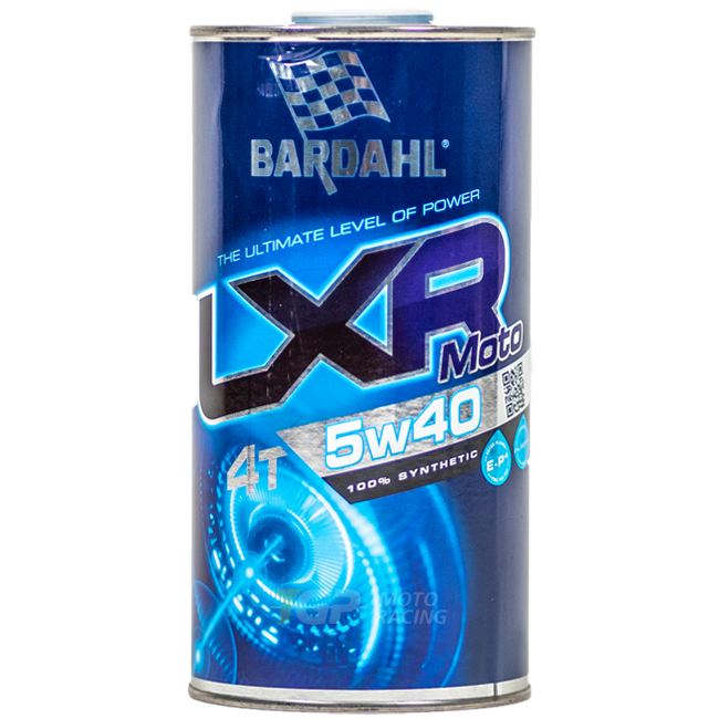 Bardahl Plasma LXR 5W40 1 litre fully synthetic motorcycle engine oil bottle