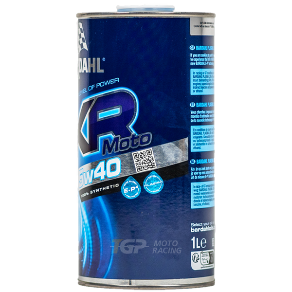 Bardahl Plasma LXR 5W40 1 litre fully synthetic motorcycle engine oil bottle