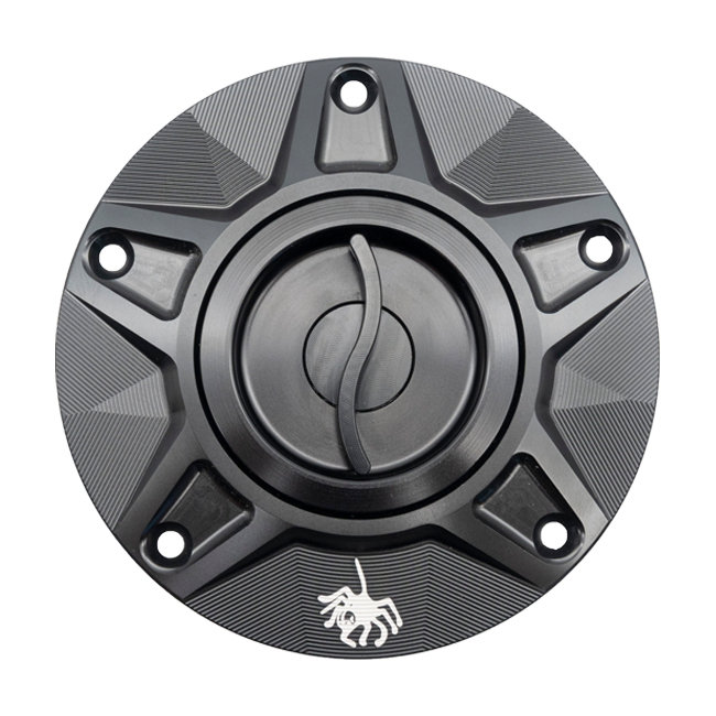 Spider Racing CNC aluminium quick-release fuel cap for Ducati Panigale V2 890