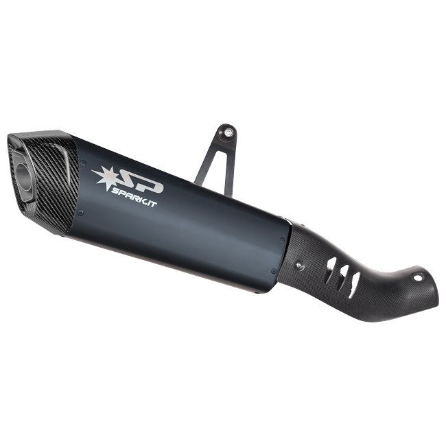 Spark Exhaust Fighter Evo Slip-On Titanium Total Black Honda CRF1100L Africa Twin GHO1702BOM