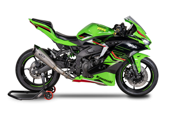 Spark Exhaust Konix EVO stainless steel full exhaust system with titanium silencer and carbon end cap for Kawasaki ZX-4RR