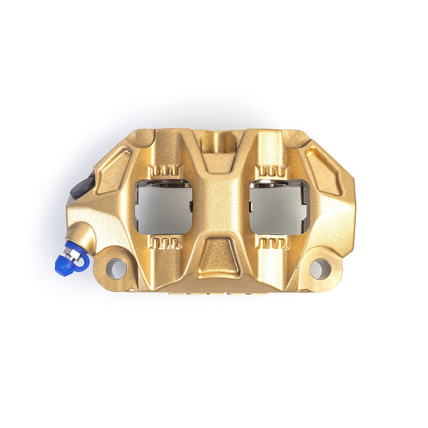 Talos C52 cast monoblock P4 32/32 front left brake caliper 100mm gold anodised C52.100.GD.L