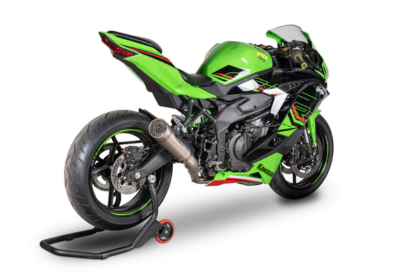Spark Exhaust Grid-O stainless steel and titanium full exhaust system for Kawasaki ZX-4RR 2023-2026