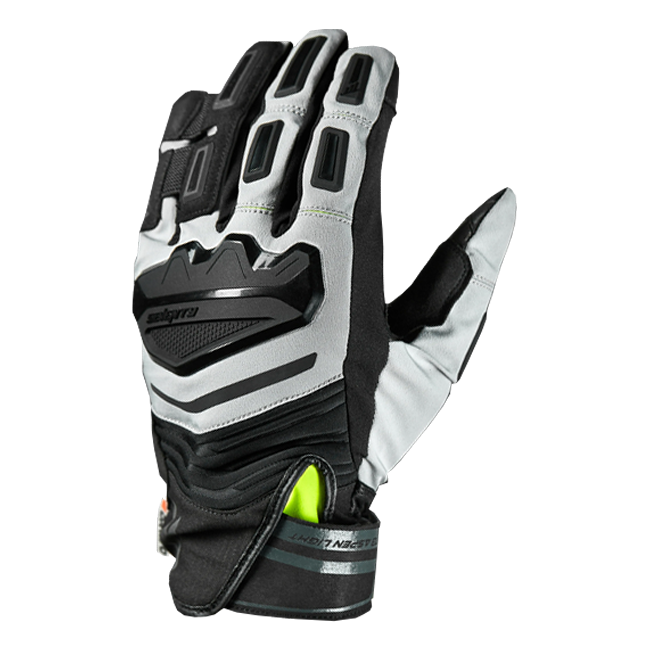 Seventy Degrees Aspen Light All-Season Motorcycle Gloves – Men – Grey / Bright Yellow