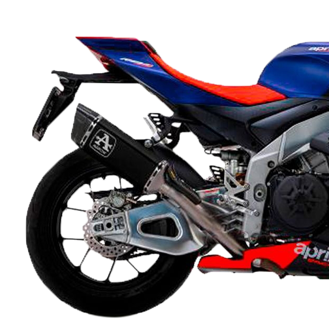 Arrow Pista slip-on silencer 71003PTN titanium dark carbon end cap Aprilia RSV4 1100 Factory