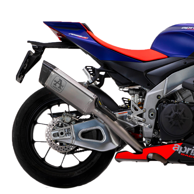 Arrow Pista stainless steel slip-on silencer kit 71004PT for Aprilia RSV4 1100 Factory