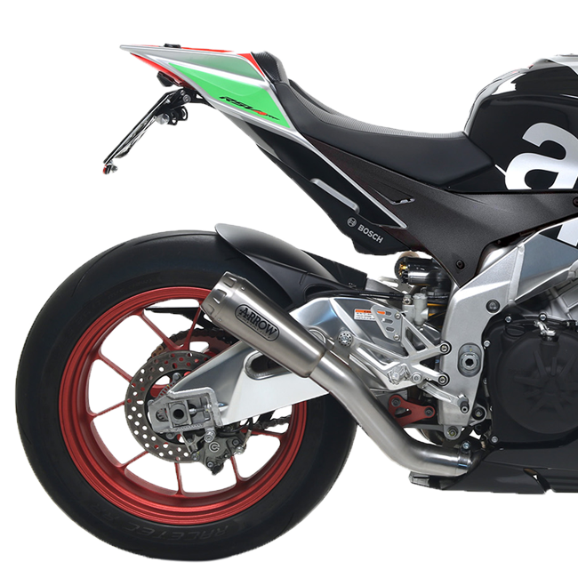 Arrow Pro-Race 71201PR titanium slip-on silencer for Aprilia RSV4 RR RF 2015-2016