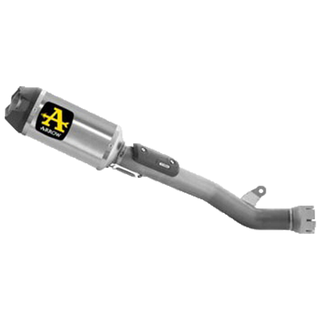 Arrow Indy-Race titanium slip-on silencer 71215HK for Kawasaki ZX-10R RR 2021-2026 with carbon end cap