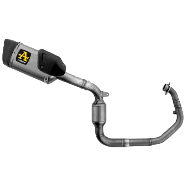 Arrow Competition full exhaust system stainless steel titanium carbon KTM RC 390 2022–2025 71229PTZ