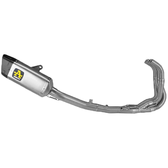 Arrow Competition full exhaust system stainless steel titanium Kawasaki ZX-4RR 71233PTZ