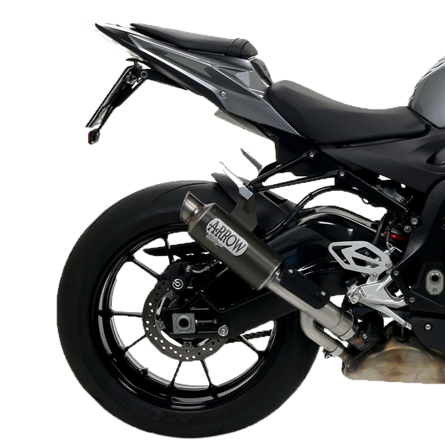 Arrow GP2 Dark stainless steel slip-on silencer for BMW S1000RR 2017-2018