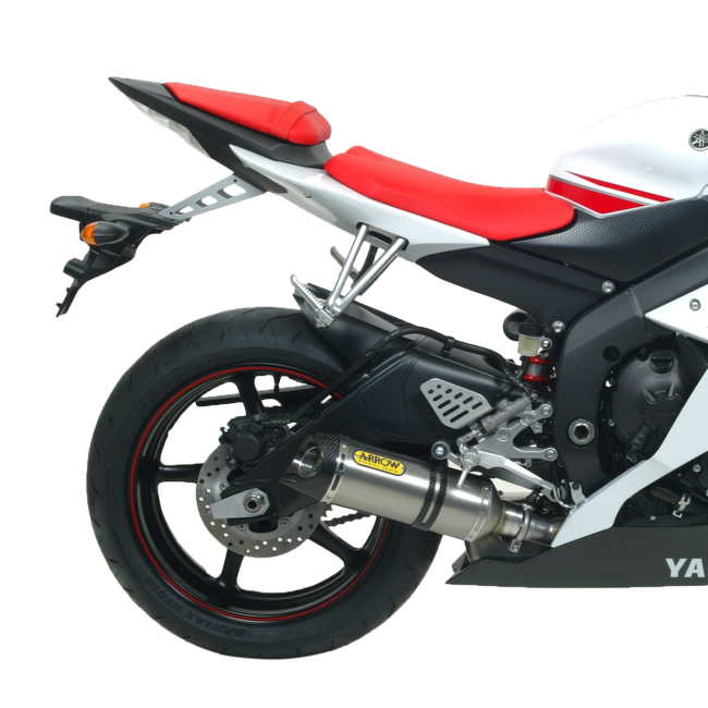 Arrow Thunder 71699PK titanium slip-on silencer with carbon end cap for Yamaha YZF-R6 RJ15