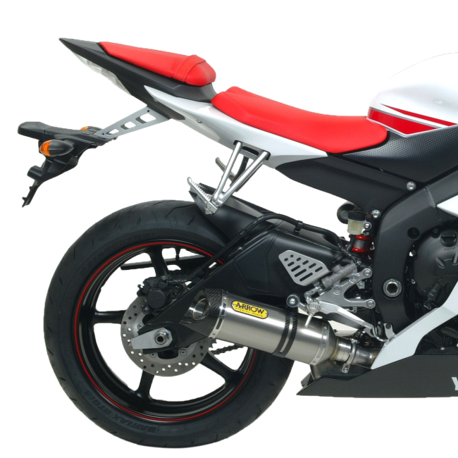 Arrow Thunder 71701PK titanium slip-on silencer with carbon end cap for Yamaha YZF-R6 RJ15