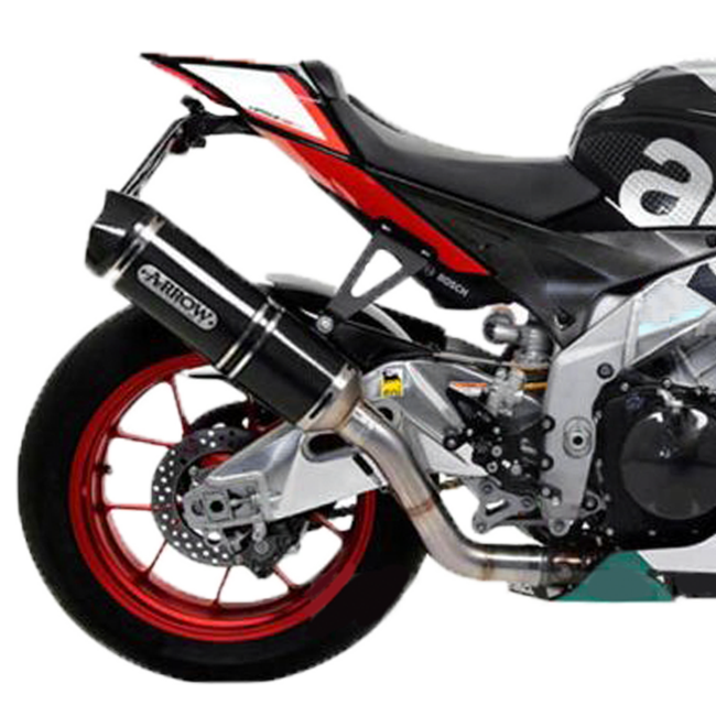 Arrow Race-Tech 71744MK carbon slip-on silencer for Aprilia RSV4 RR RF 2017-2018