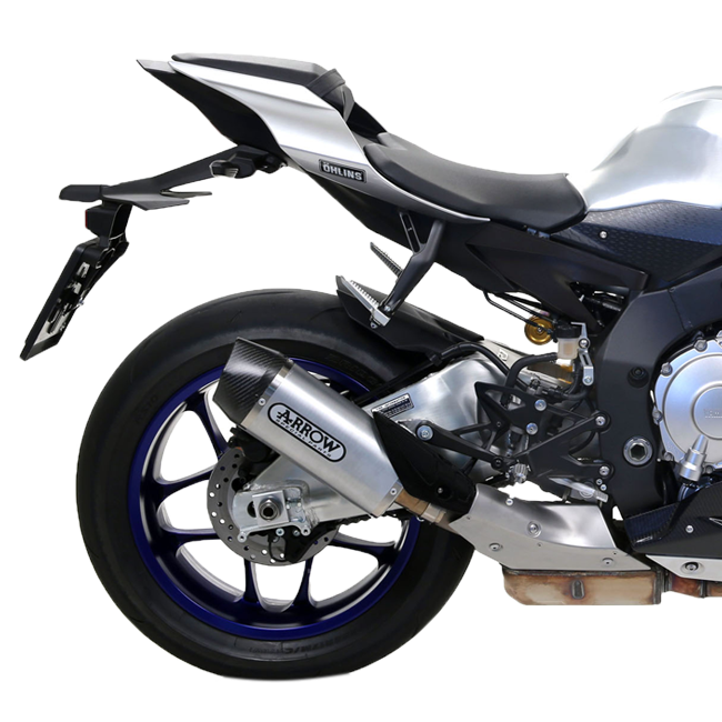 Arrow Indy-Race 71829AK aluminium slip-on silencer with carbon end cap for Yamaha YZF-R1/M RN32