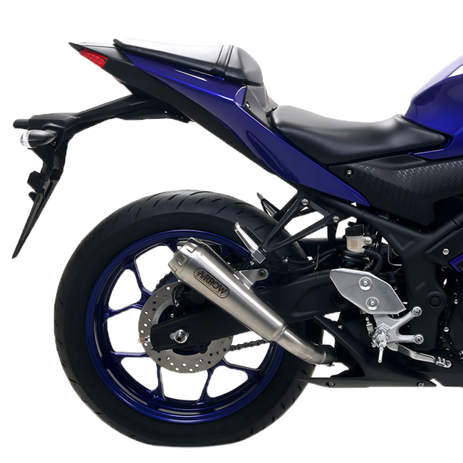 Arrow Pro-Race stainless steel slip-on silencer 71831PRI for Yamaha YZF-R3 2021-2026