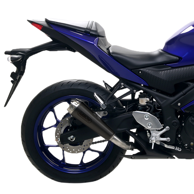 Arrow Pro-Race slip-on silencer dark stainless steel Yamaha YZF-R3 2021-2026 71831PRN